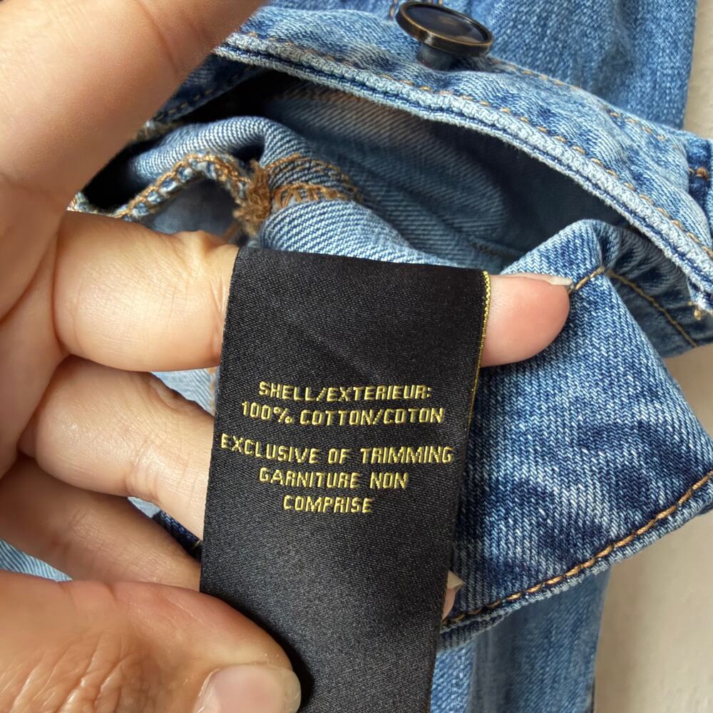 House of Harlow 1960 Cropped Denim Jacket Size M - Picture 4 of 5